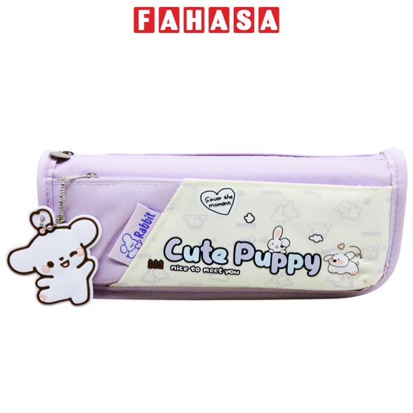 Bóp Viết Vải Cute Puppy - Shunde 9141 - Màu Tím