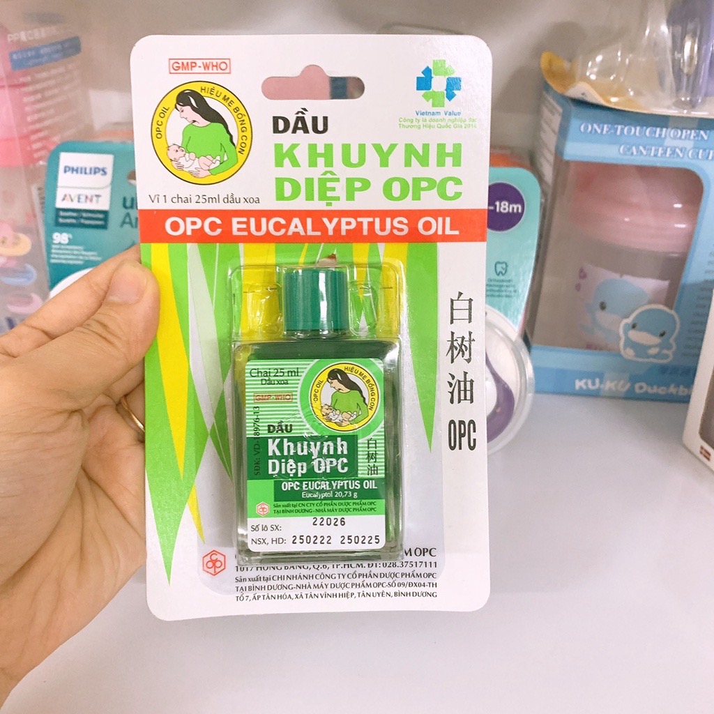 Dầu khuynh diệp OPC 25ml - Nhãn hiệu Mẹ Bồng Con