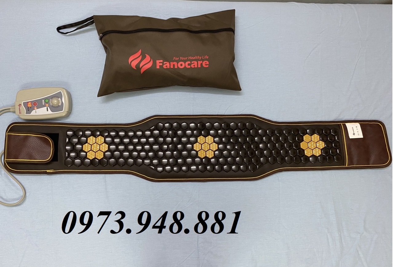 Đai đá nhiệt nóng tourmaline giúp giảm đau lưng, cột sống, thoát vị đĩa đệm FN04