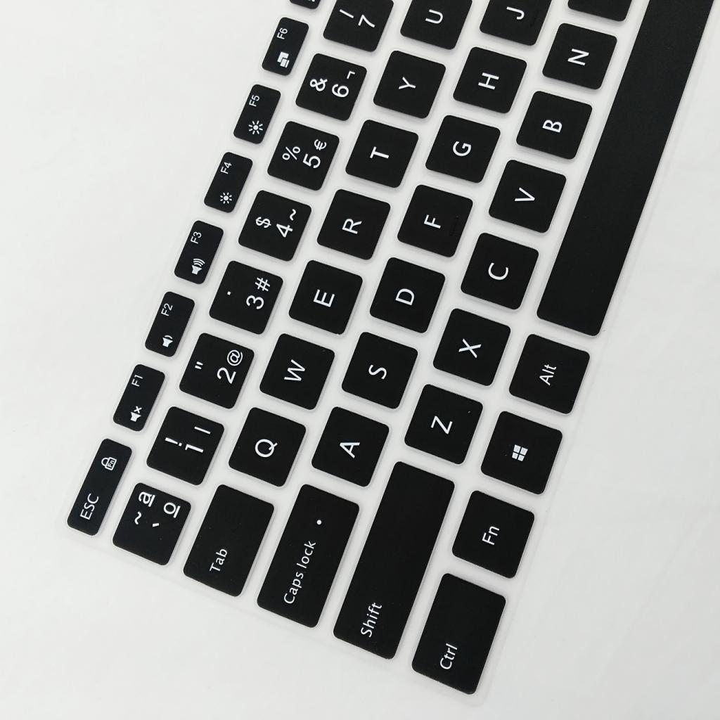 Silicone Keyboard Skin Cover Protective Film Waterproof for 15.6''