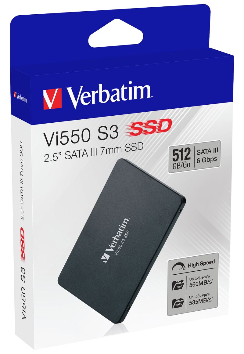 Ổ CỨNG VERBATIM 2.5&quot; INTERNAL SATA III SSD 512GB- 49352- Hàng Chính Hãng