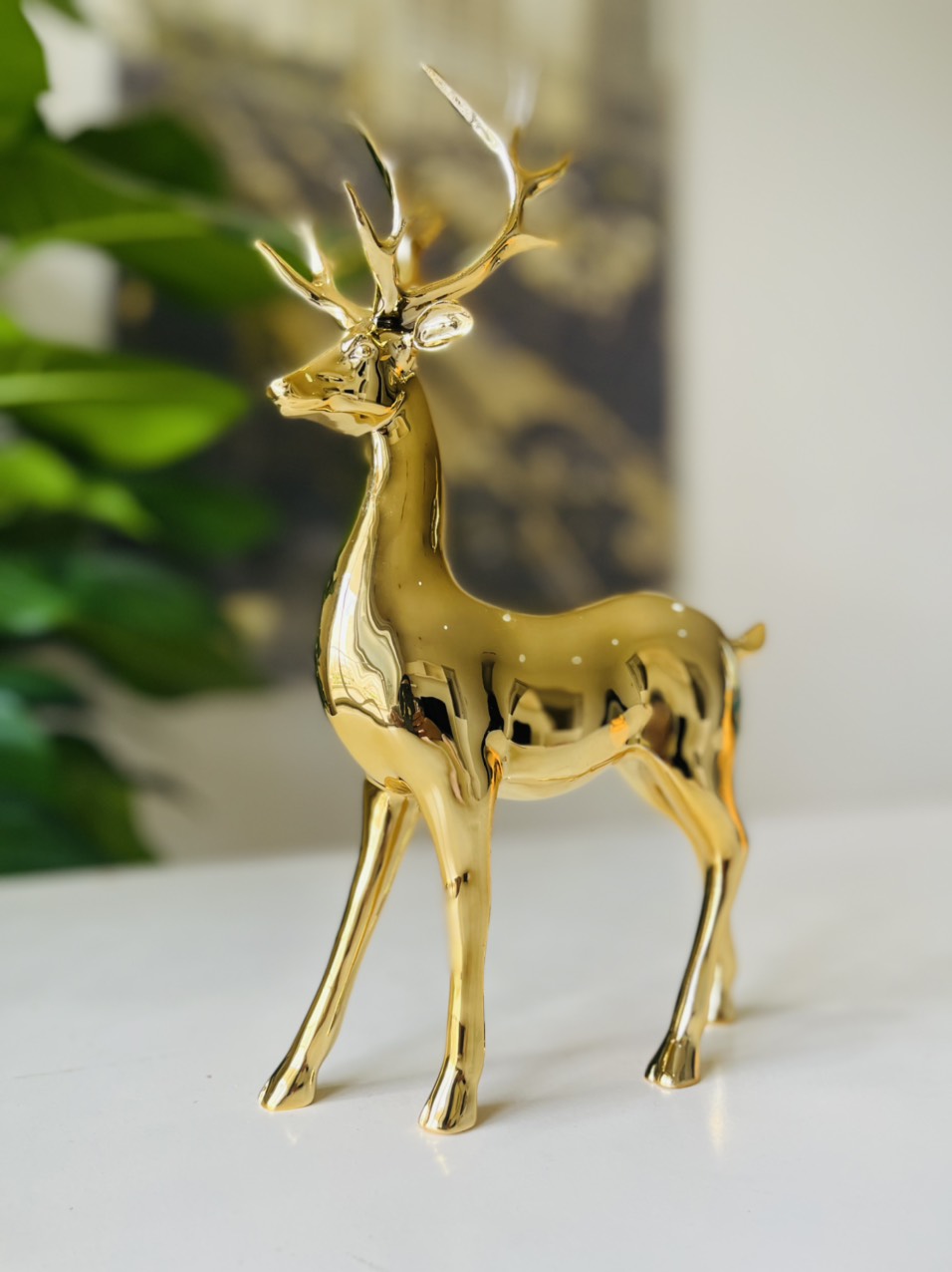 Cặp Hươu tài lộc decor nhà ở, làm quà tặng Sếp, tặng tân gia, sinh nhật 1308D-J