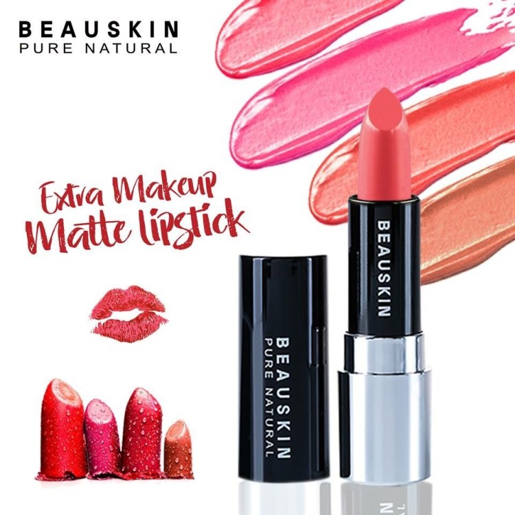 Son lì mềm môi Extra Makeup Matte Lipstick Hàn Quốc 3.5g (B02 - Barbie Pink) + Móc khóa