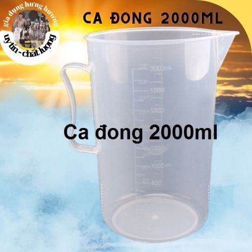 Ca Đong Nhựa Pha Chế CÓ CHIA VẠCH siêu bền siêu dai, đủ dung tích kích thước, giao hàng nhanh 2l-3,5-5l