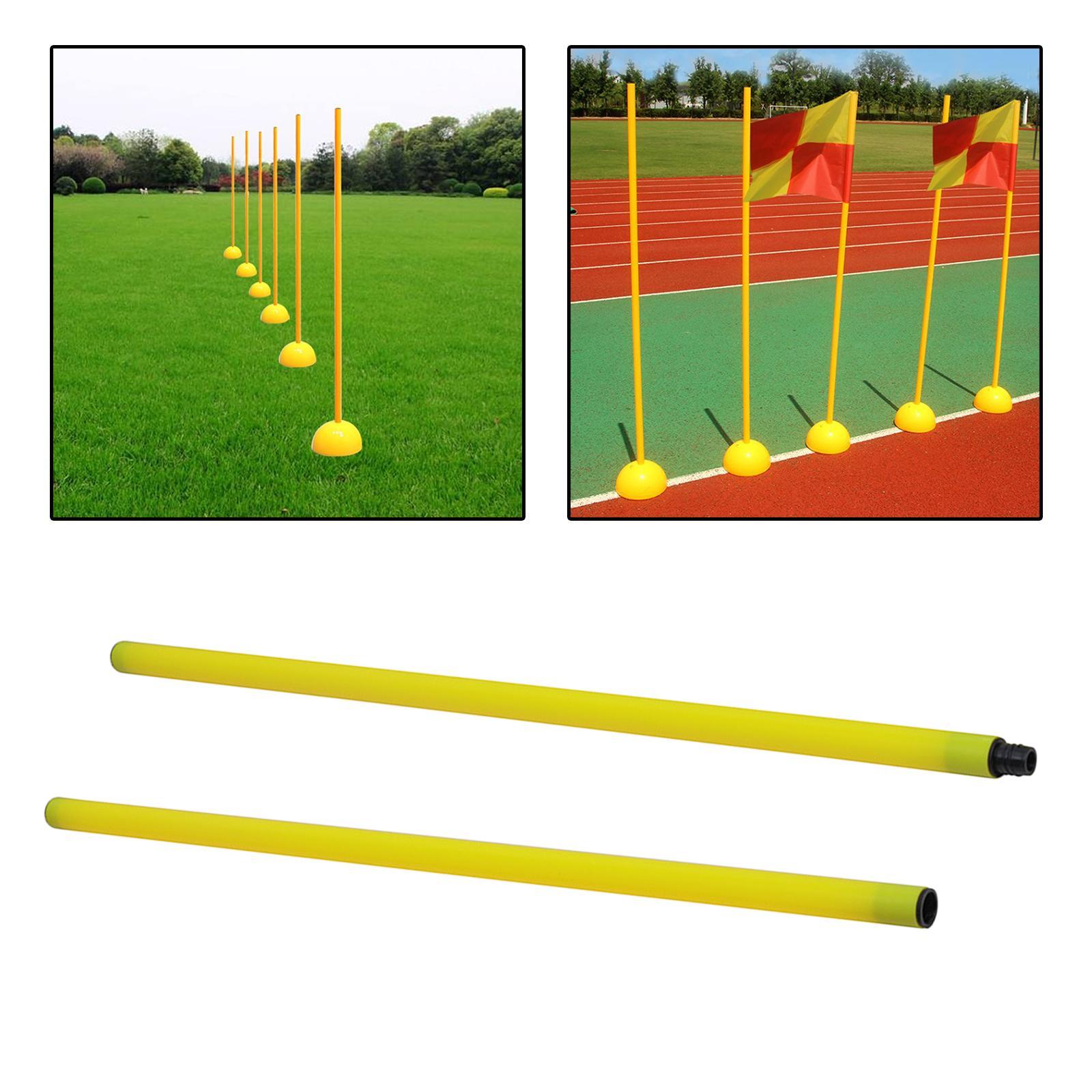 Soccer Training Markers Bright Colors Football Sign Pole for Soccer Football