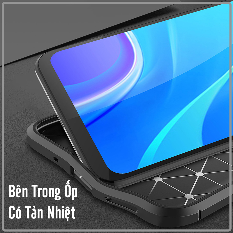 Ốp lưng cho Xiaomi Redmi 9A Giả da chống sốc Auto Focus - Hàng Nhập Khẩu
