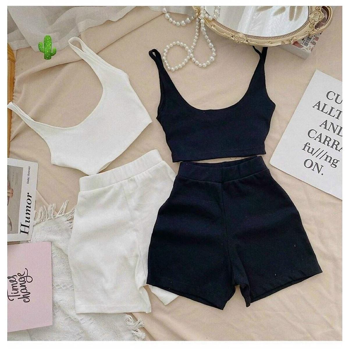 Đồ bộ nữ - set áo + quần lưng cao xịn xò