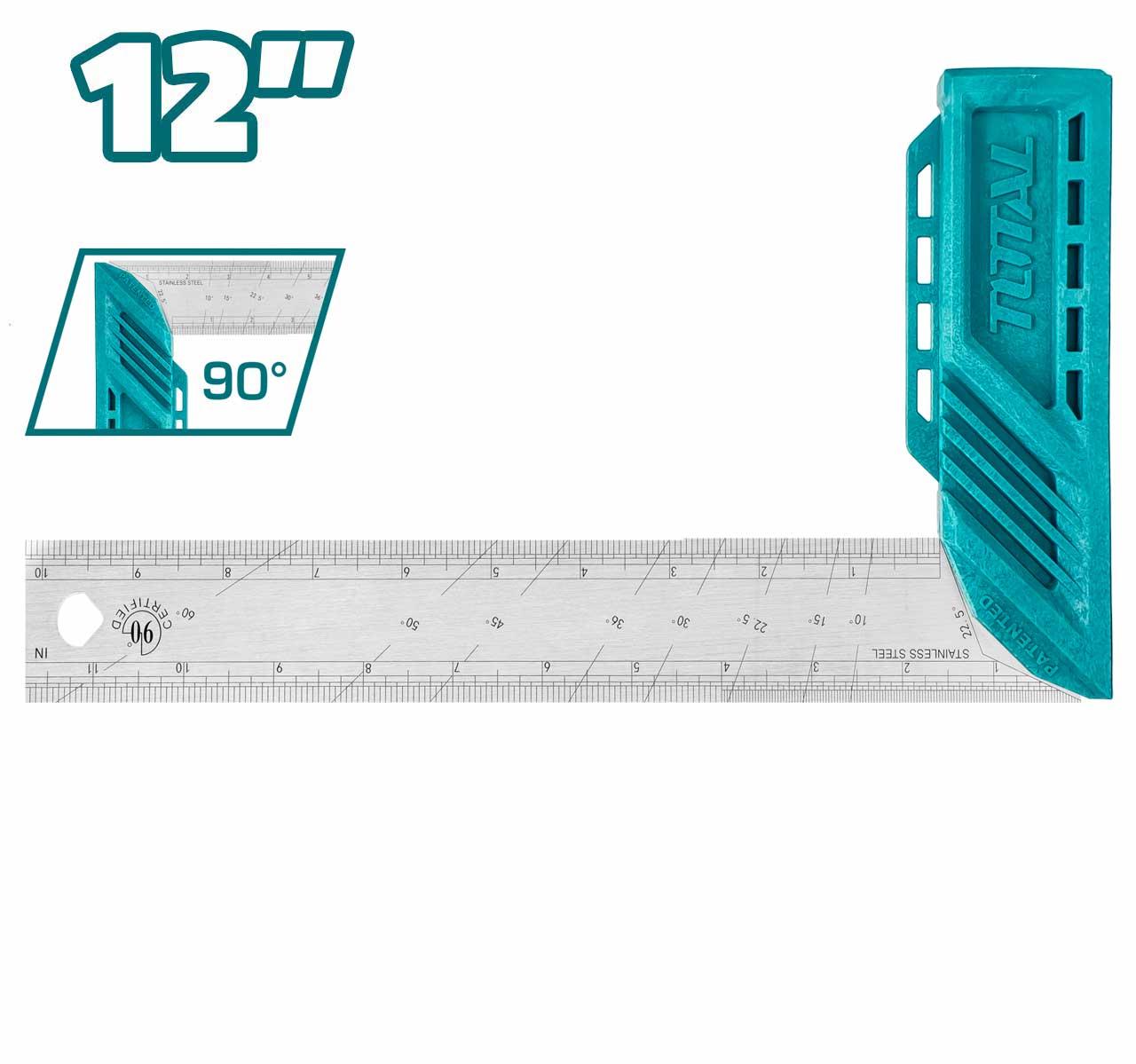 THƯỚC ĐO GÓC VUÔNG 300MM TOTAL TMT61126 - HÀNG CHÍNH HÃNG