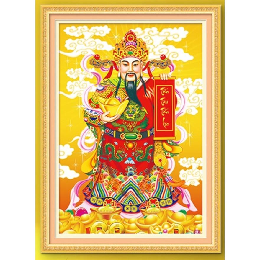 Tranh đính đá Thần Tài Lg1473 (50x70) chưa đính