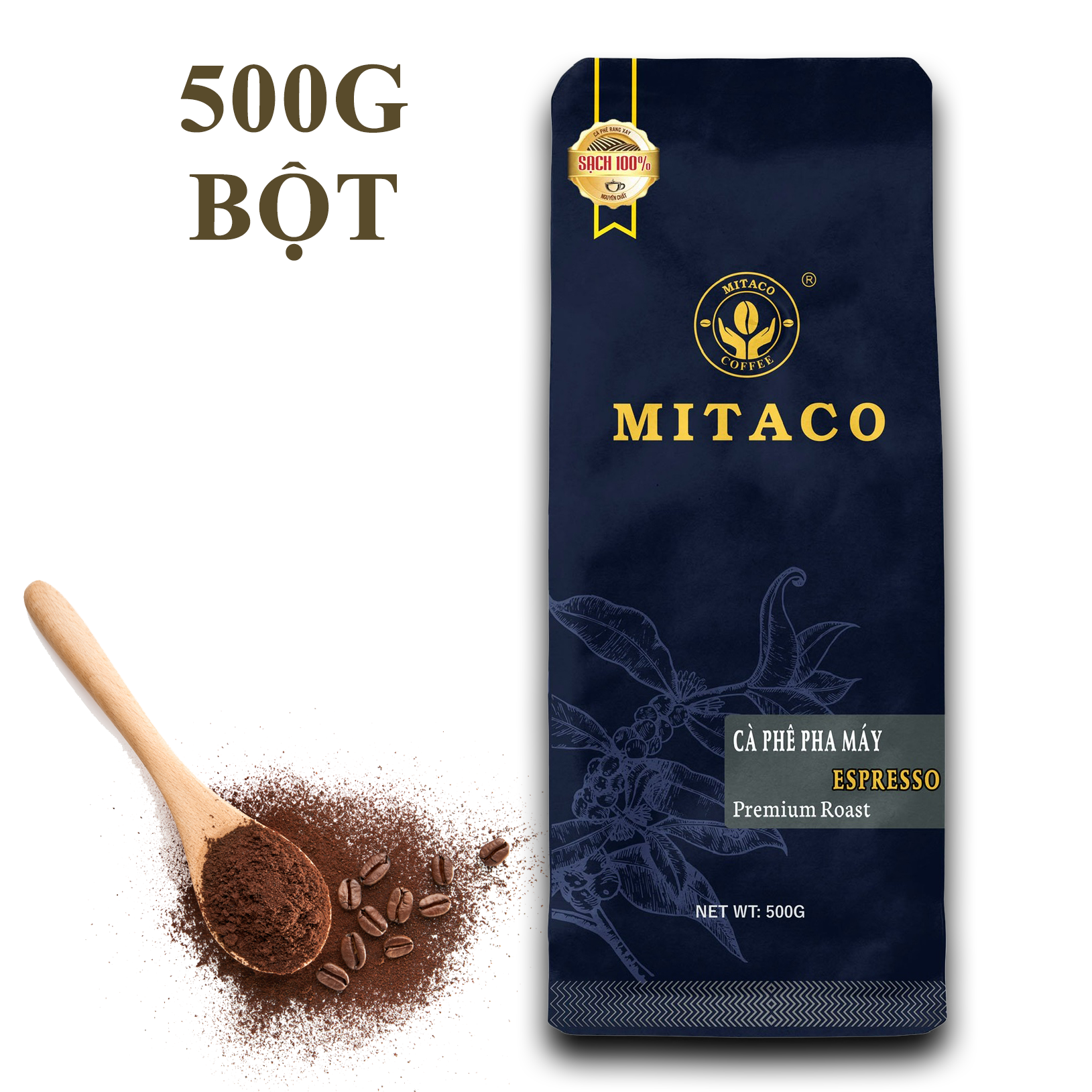 Cà Phê Pha Máy (ESPRESSO) MITACO COFFEE (Gói 500g)