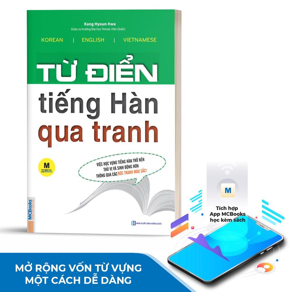 Sách - Từ Điển Tiếng Hàn Qua Tranh Giải Nghĩa Đầy Đủ Ví Dụ Phong Phú - Kèm App Học Online