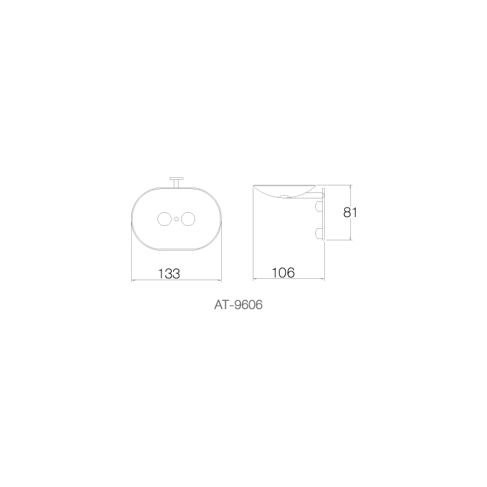 Đĩa đựng xà phòng - AT-9606 - INOX SUS 304