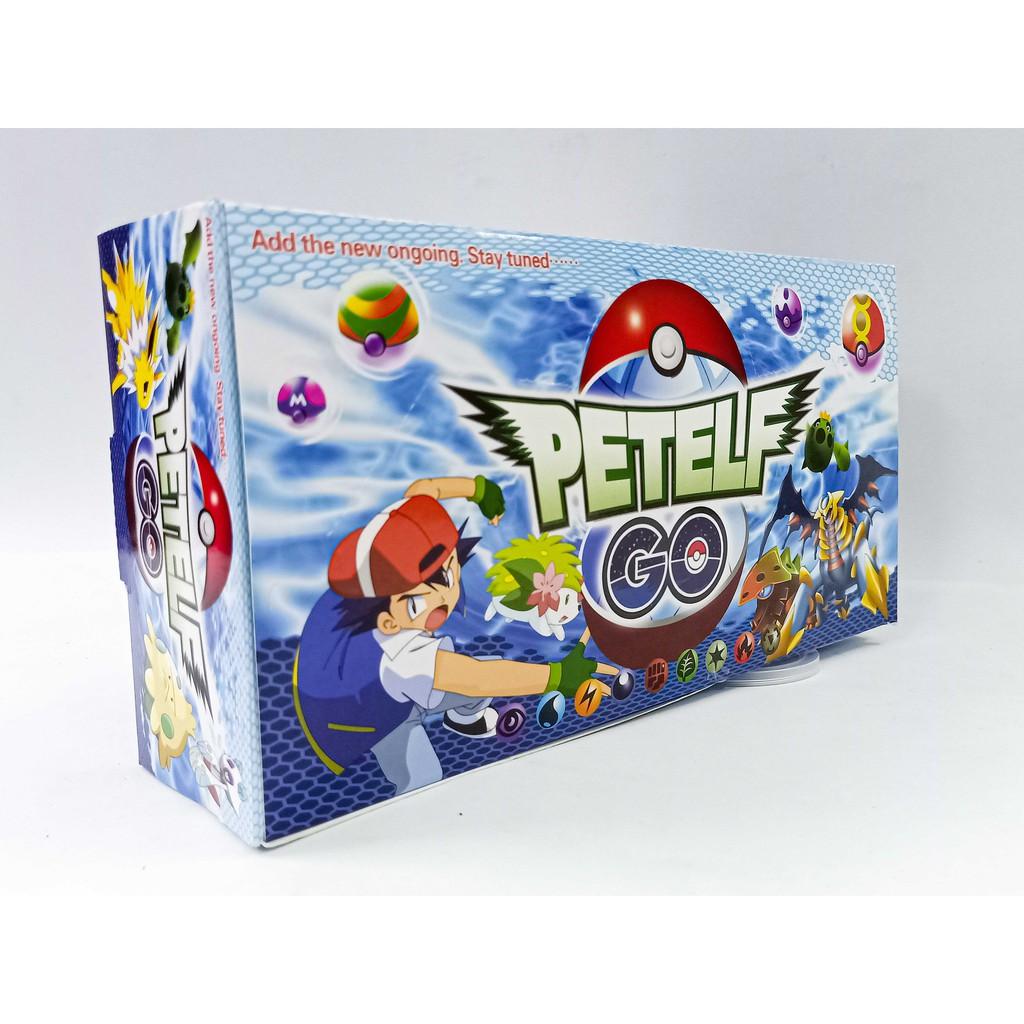 set hôp 8 mô hình quả bóng pokemon 7cm màu sắc rực rỡ