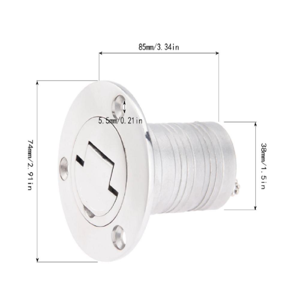 316 STAINLESS STEEL BOAT DECK FILLER FUEL Petrol Tank Deck Fill
