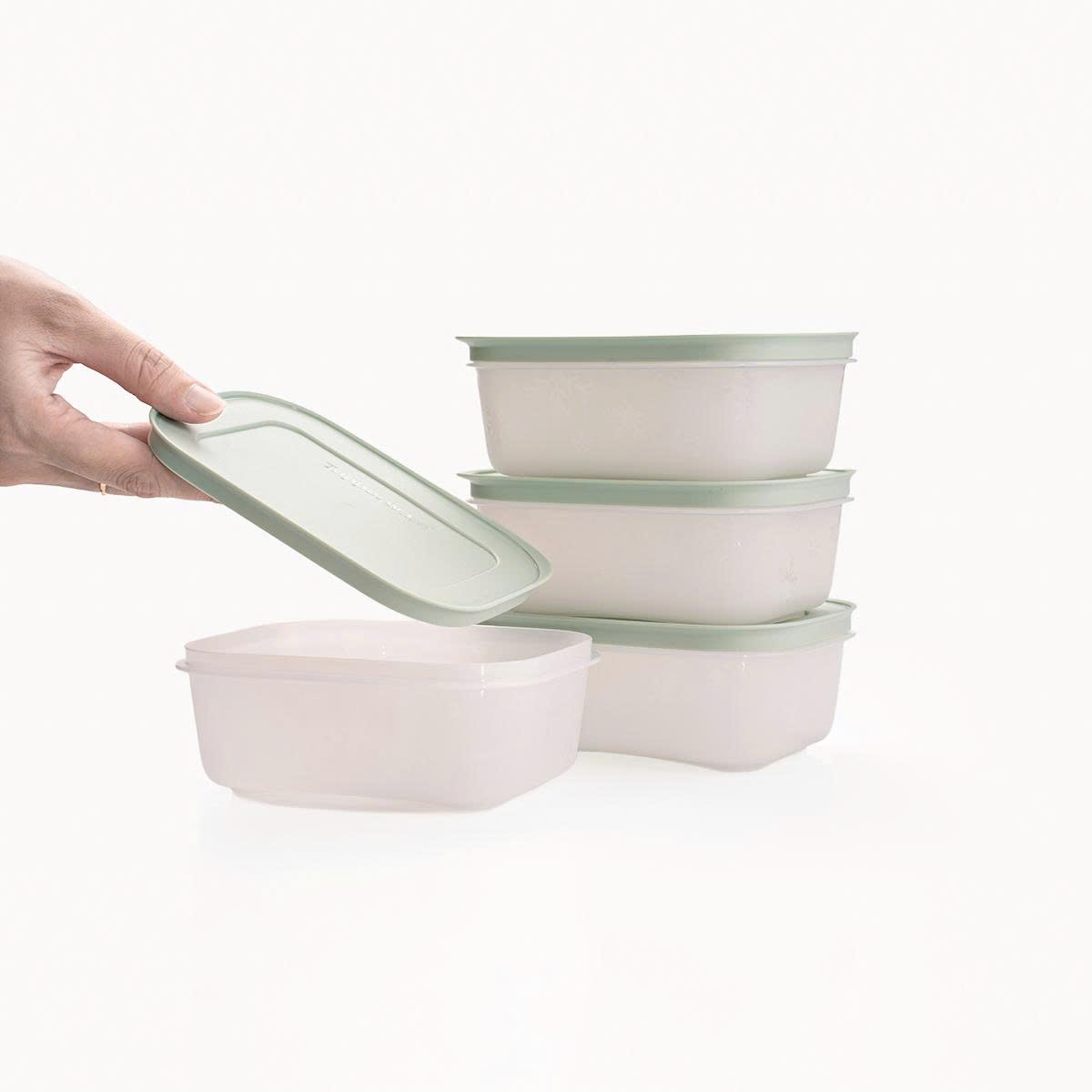 Bộ 4 Hộp Đựng Thực Phẩm Tupperware Trữ Đông Freezable Gen II 450ml