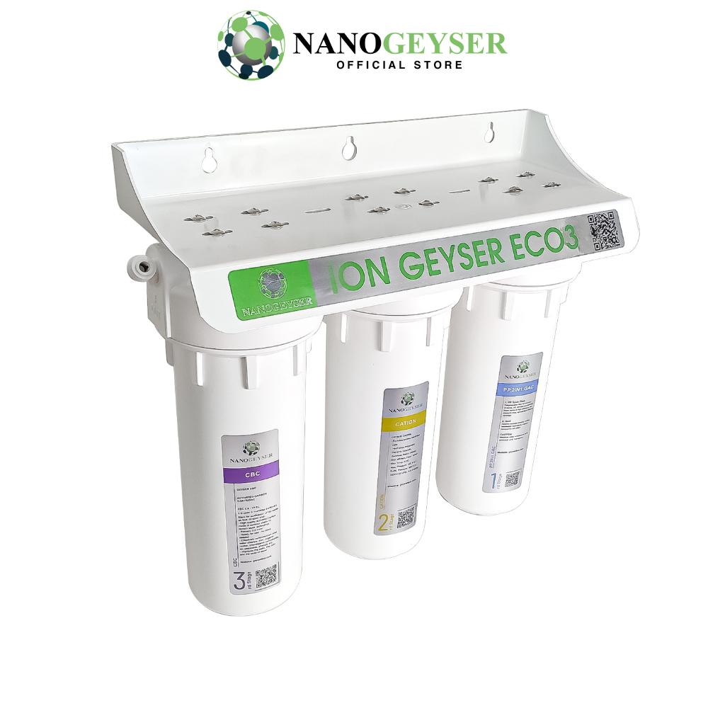 Bộ tiền lọc Ion Kiềm Nano Geyser ION ECO 3, Bộ tiền xử lý cho máy Ion Kiềm, Bảo hành 5 năm - Hàng chính hãng