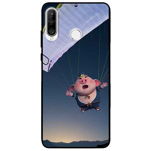 Ốp lưng in cho Huawei P30 Lite Mẫu Heo Bay