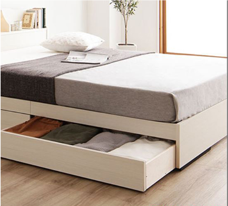 [Kèm Ảnh Thực Tế - Miễn phí vận chuyển &amp; Lắp đặt] Giường ngủ cao cấp MDF lõi xanh chống ẩm OHAHA 002 - White bed