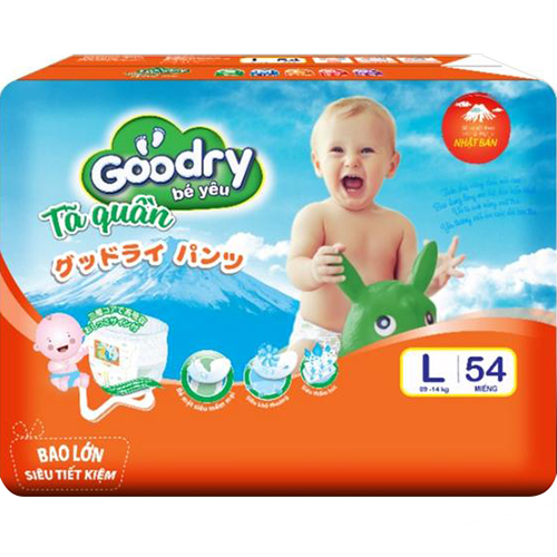 Tã Quần Goodry Jumbo L54 (9-14kg)