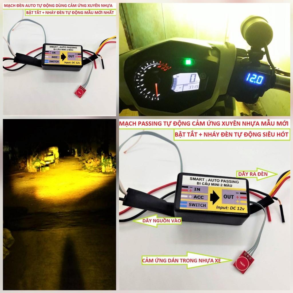 Mạch passing 3s cảm ứng cho đèn bi cầu 2 màu AUTO Smart có học lệnh 4 chế độ tùy chỉnh mẫu mới