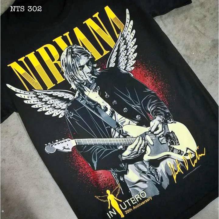 Áo Rock band tee: áo phông 100% cottong - hàng Thái Lan - Kurt Cobain Nirvana NTS 302