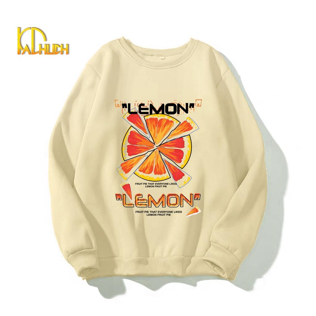 ÁO SWEATER NỮ IN LEMON