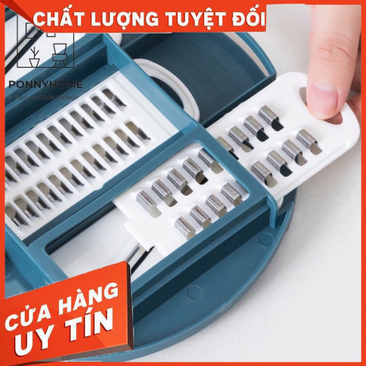 BỘ RỔ NẠO RAU CỦ ĐA NĂNG 12 CHI TIẾT - NẠO BÀO SỢI AN TOÀN KHI SỬ DỤNG MẪU MỚI