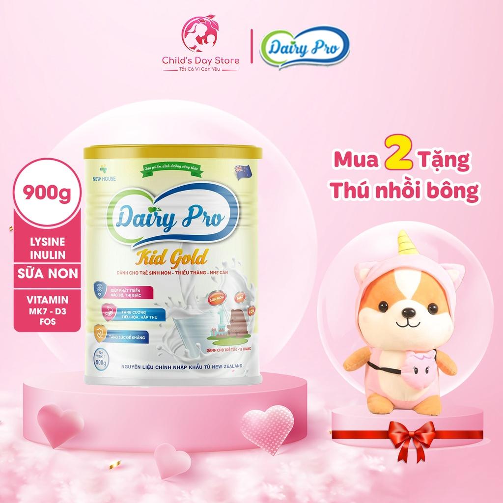 Sữa dinh dưỡng Dairy Pro Kid Gold 400-900g -Dành cho bé sinh non, thiếu tháng, nhẹ cân - Childs_day.