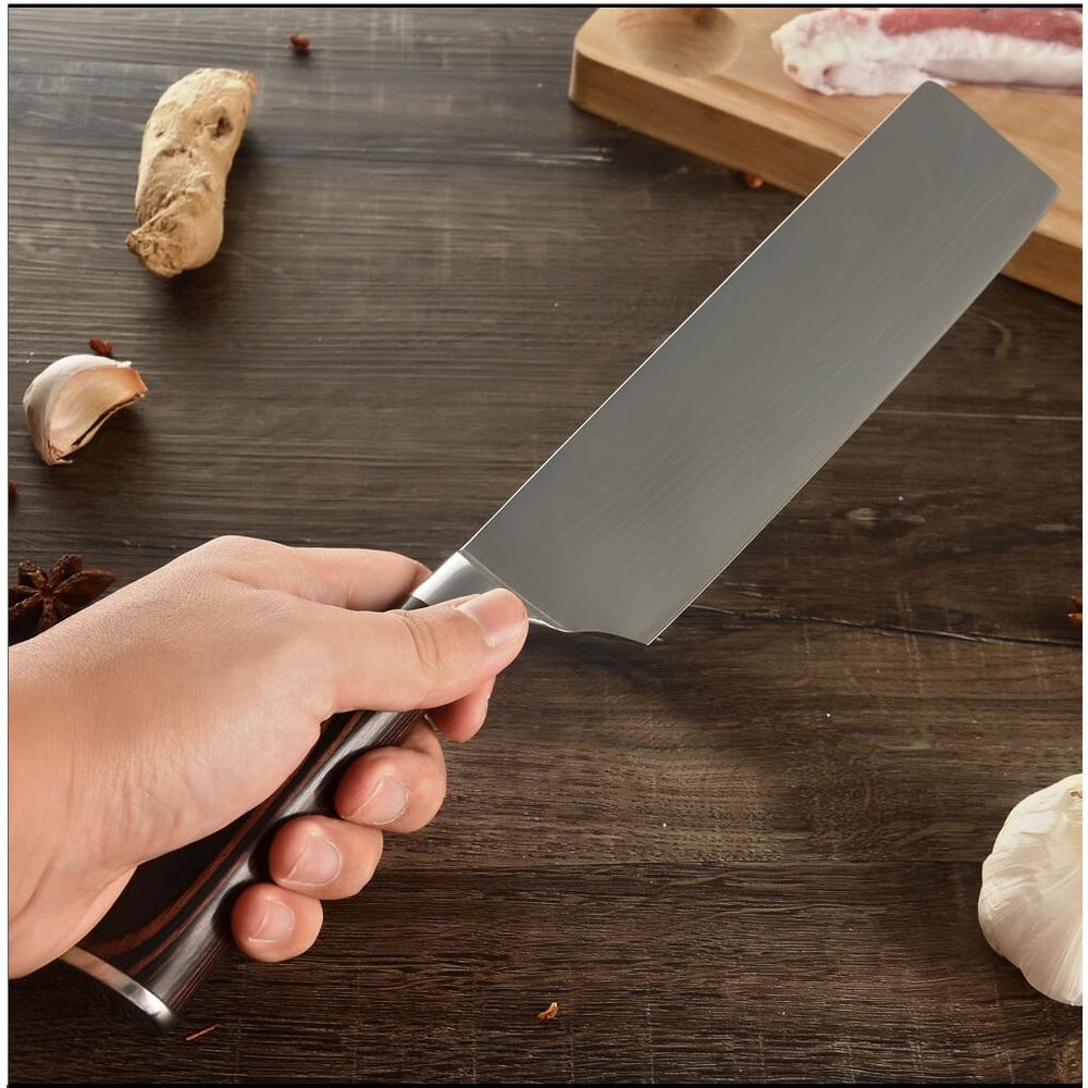 DAO - DAO BẾP NHẬT BẢN USUBA THÉP DAMASCUS MÃ A9 DT125 nt topcoomshop vn