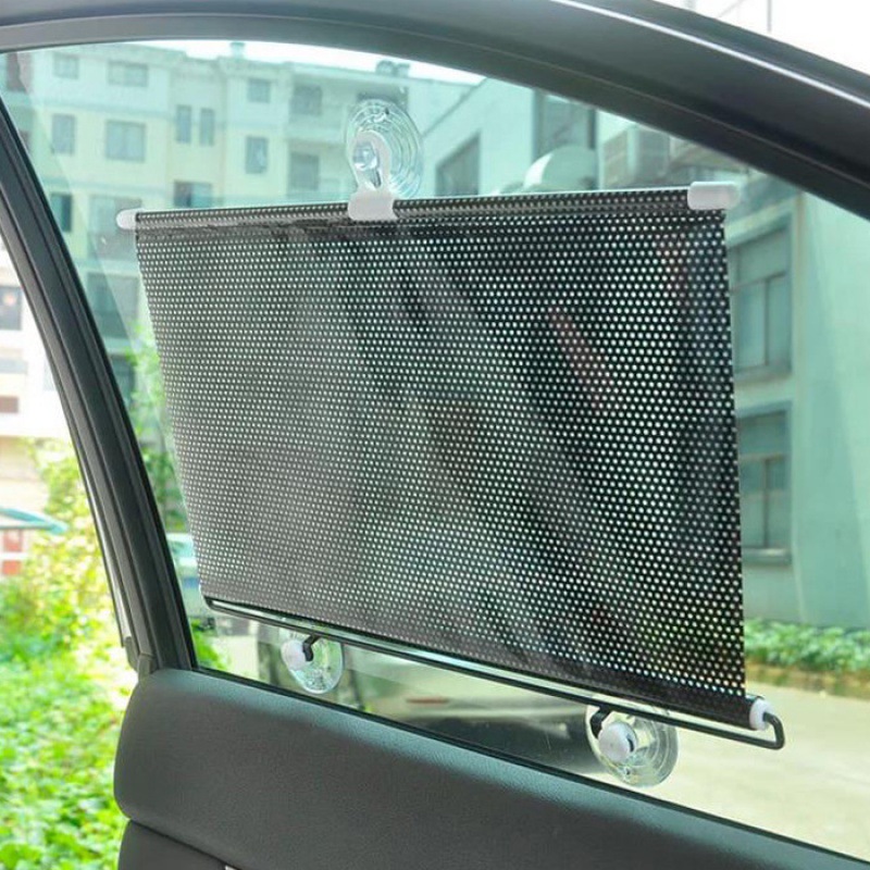 Rèm che nắng tổ ong tự cuốn gọn cho cửa sổ kính lái ô tô