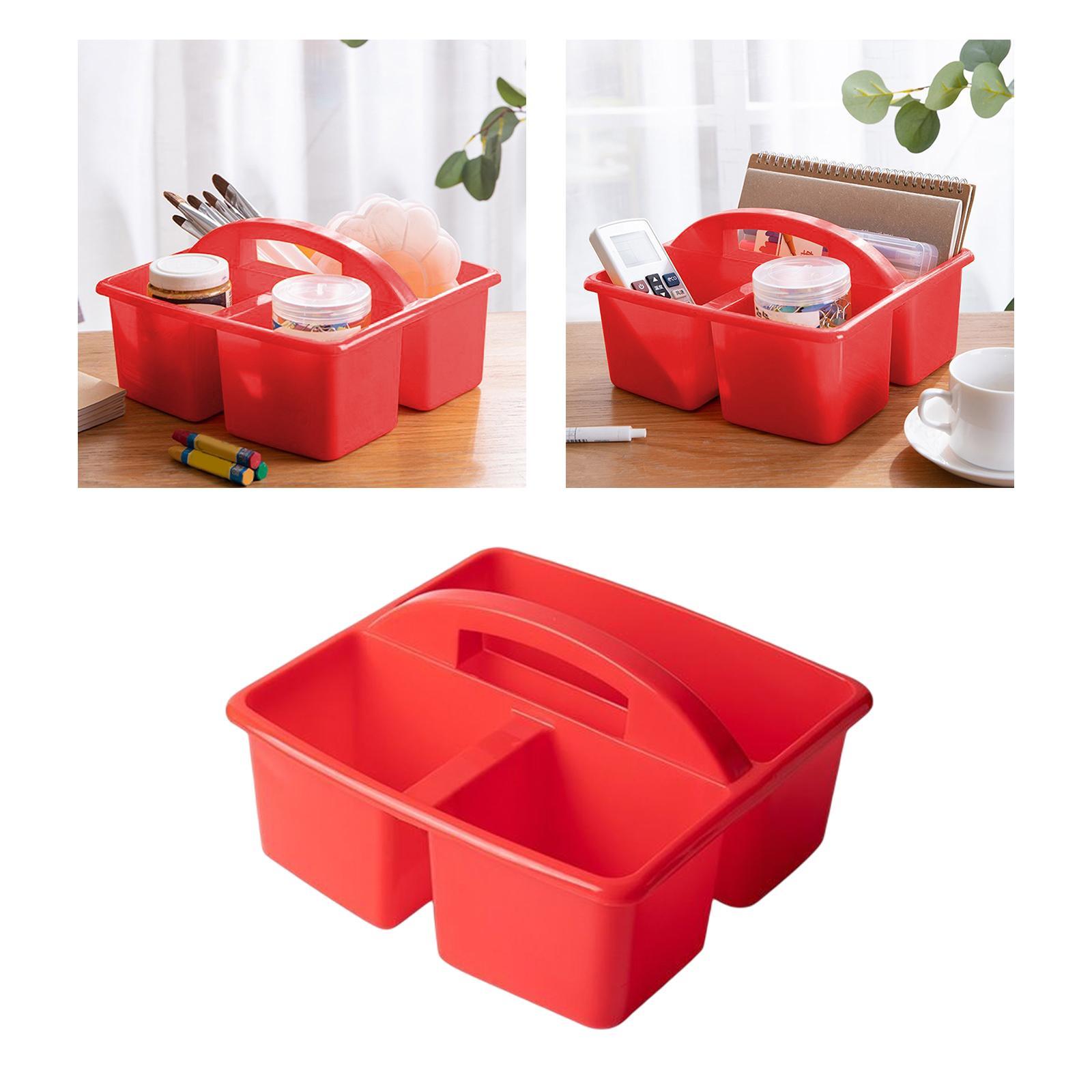 Desktop Caddy with Compartments Bin, Craft Organizer Case, Classroom Caddy