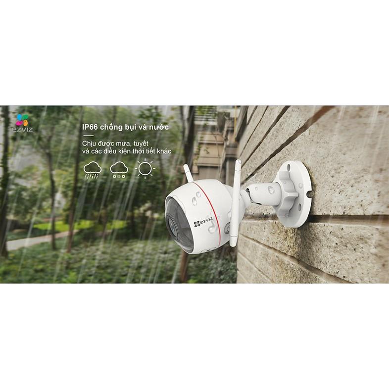 Camera Wifi Ngoài Trời EZVIZ C3W 1080P có đèn còi Báo Động, đàm thoại 2 chiều - Hàng Chính Hãng