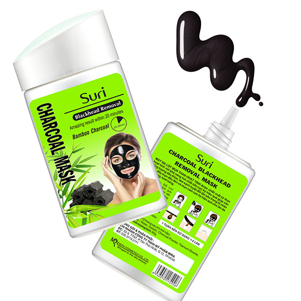 Mặt Nạ Lột Mụn Suri Blackhead Removal Bamboo Charcoal Mask Mira E497