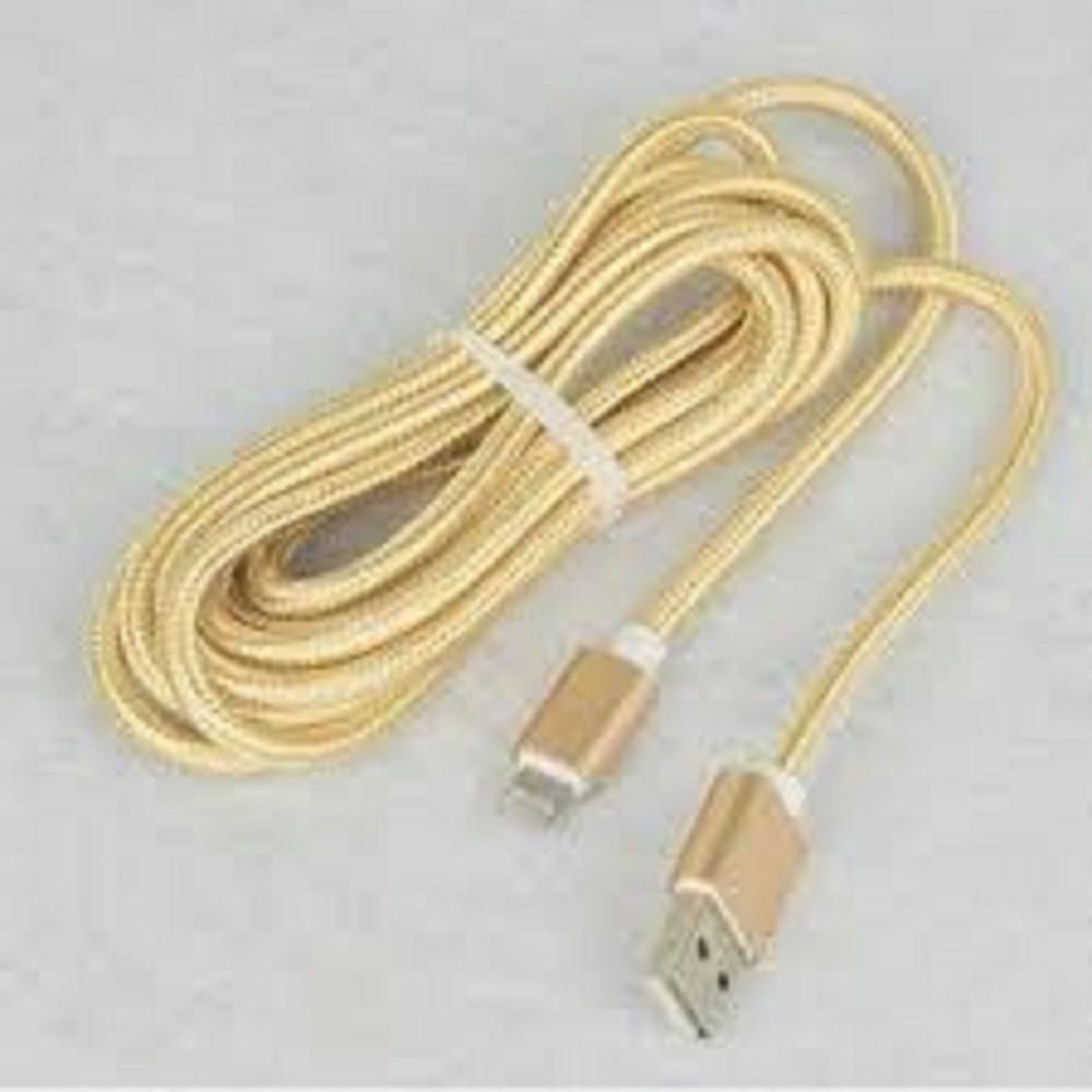 Cáp sạc dây dù 3m dành cho Iphone/ Samsung Micro USB