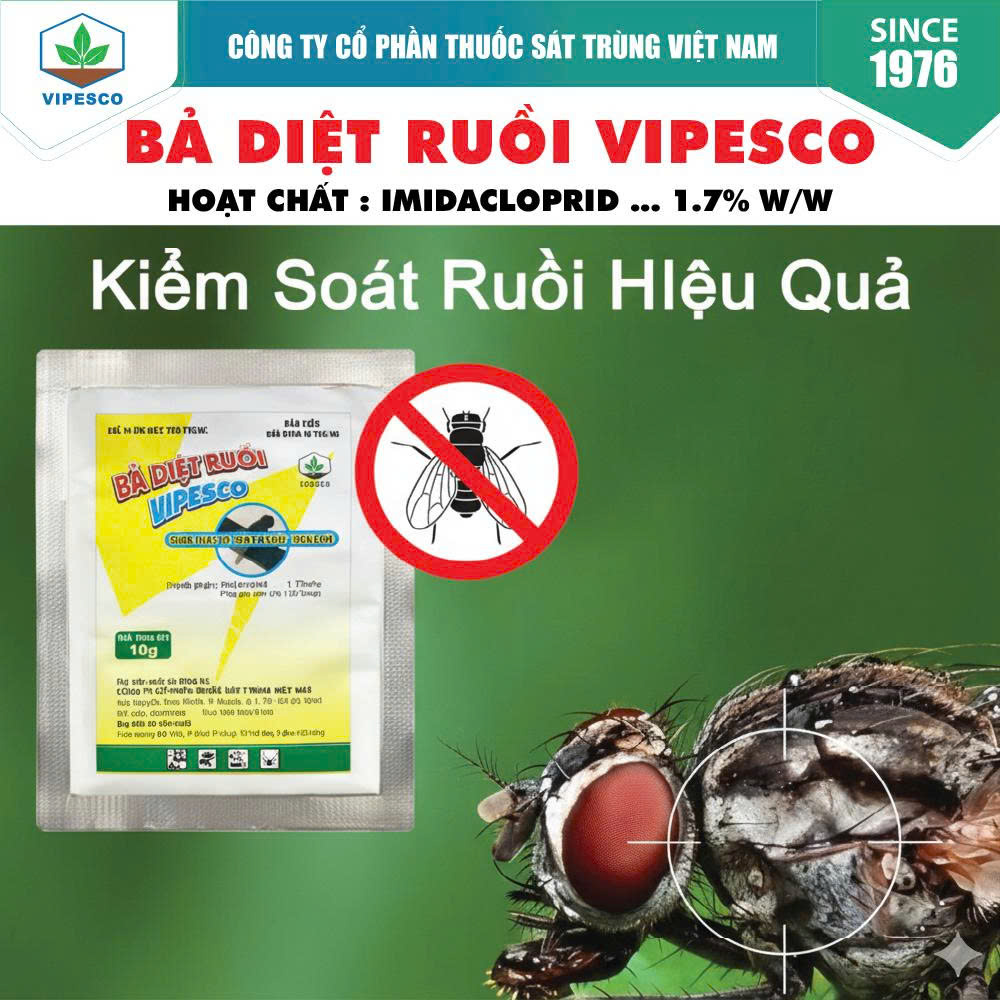 CHẾ PHẨM DIỆT CÔN TRÙNG - BẢ DIỆT RUỒI VIPESCO