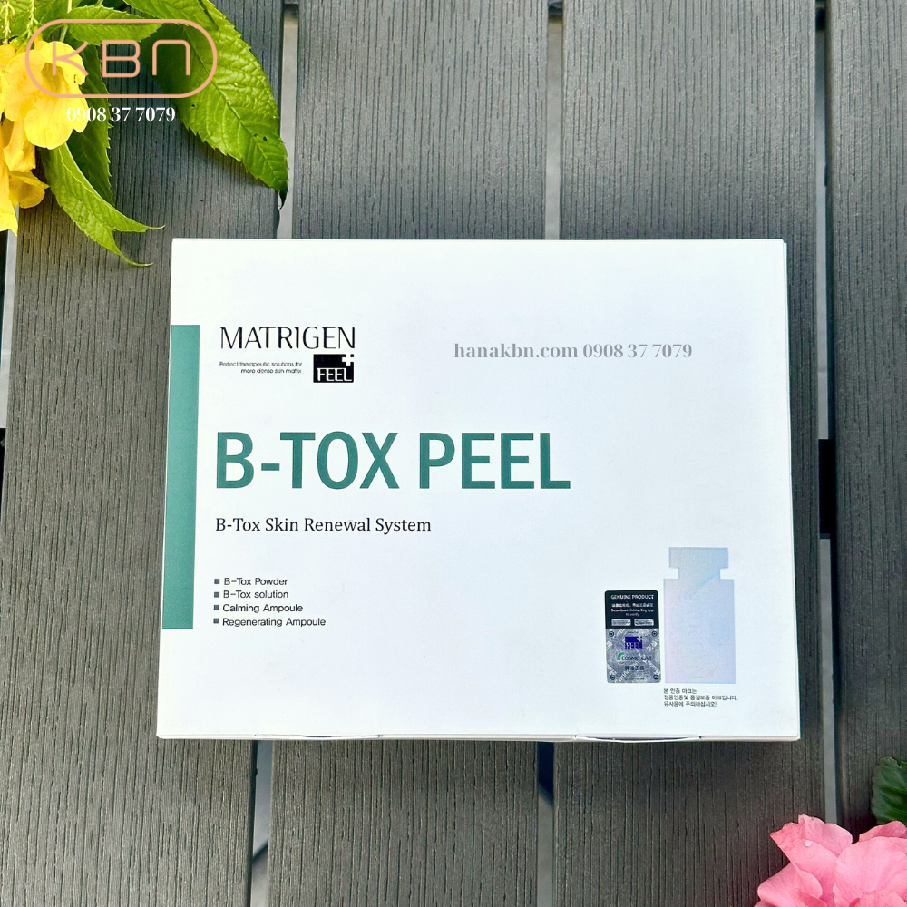 Tảo Peel Da B-TOX PEEL, Tảo Tái Tạo Da 4 Màu - 12 Lọ/ Hộp - Loại Bỏ Độc Tố, Mụn, Làm Sạch Da
