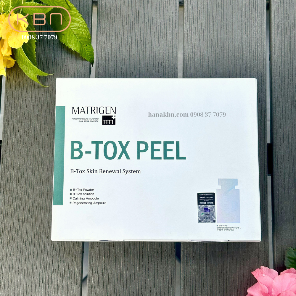 Tảo Peel Da B-TOX PEEL, Tảo Tái Tạo Da 4 Màu - 12 Lọ/ Hộp - Loại Bỏ Độc Tố, Mụn, Làm Sạch Da (Hàng Chính Hãng)