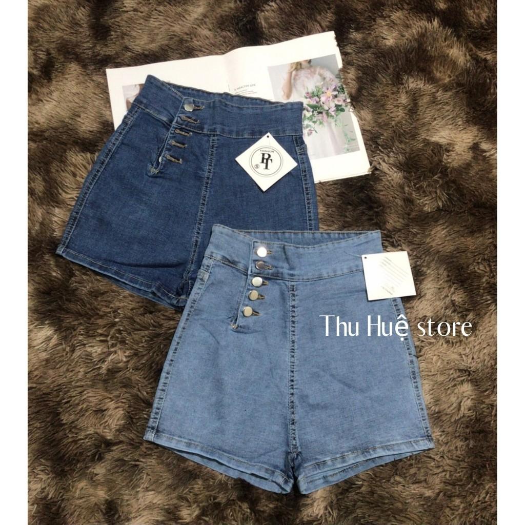 Quần Short NữQuần Short Jean Nữ Mã A1 Lưng Siêu Cao Tôn Dáng Hàng Cao Cấp