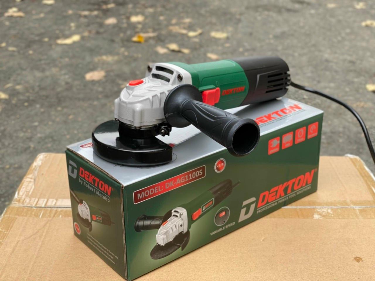 MÁY MÀI GÓC CHỈNH TỐC 1100W 100MM DEKTON DK-AG1100S - HÀNG CHÍNH HÃNG