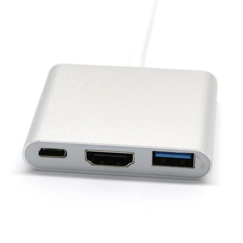 Type C USB 3.1 to USB-C 4K  USB3.0 Adapter 3 in 1 Hub for