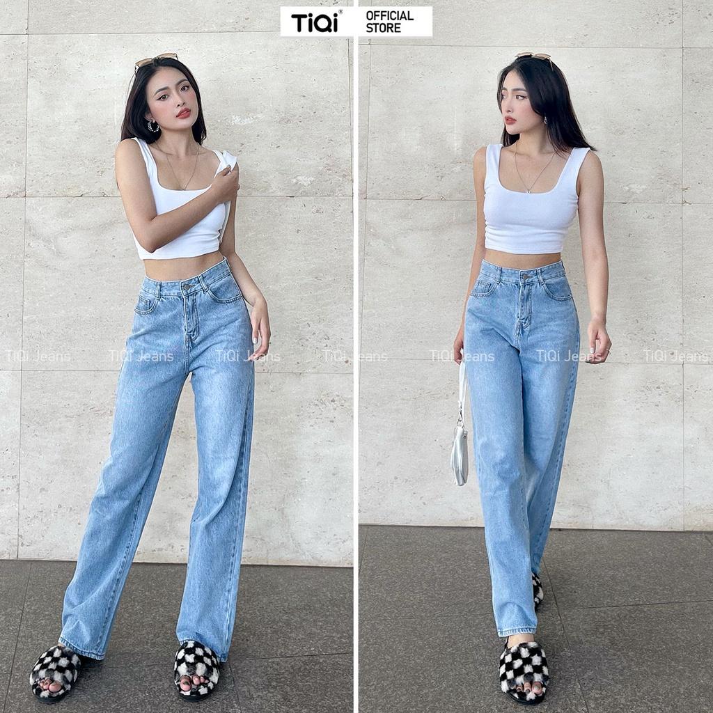 Quần jean ống suông Nữ lưng cao TiQi Jeans B2-1581