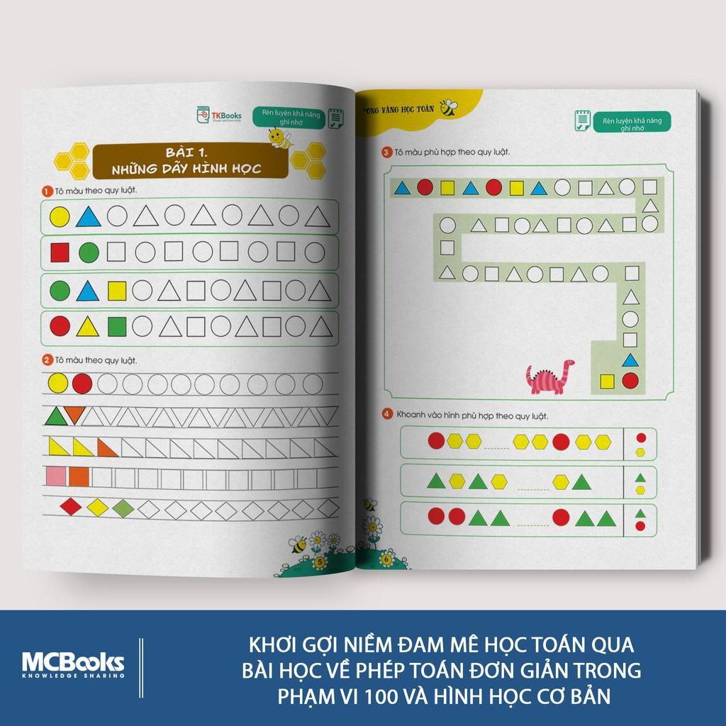 Ong Vàng Học Toán Dành Cho Trẻ 4-6 tuổi tập 4 - Bản Quyền