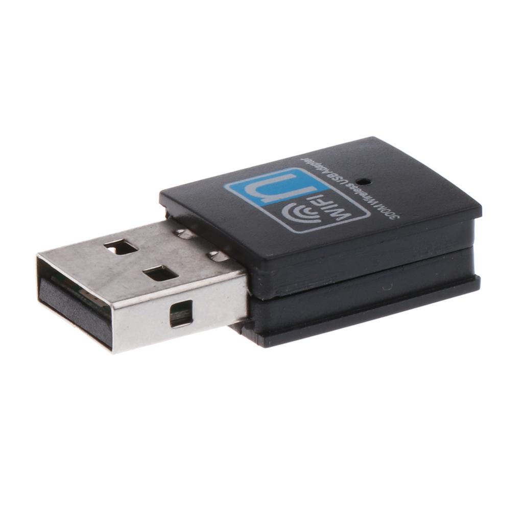 2Pcs 300Mbps USB WiFi Adapter Wireless Lan Network Card Adapter Wifi Dongle