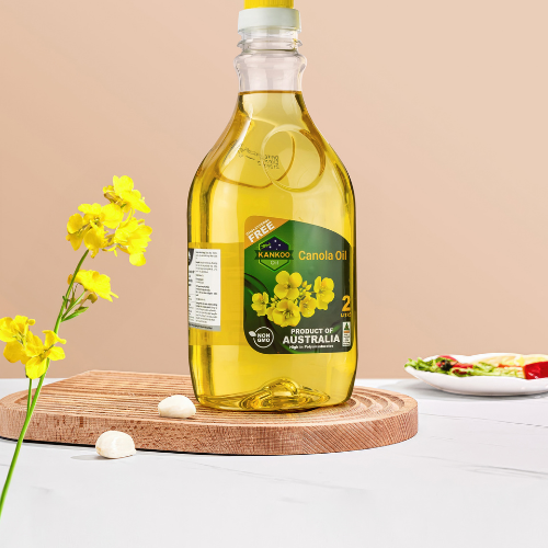 Dầu ăn hạt cải nguyên chất Kankoo Canola 2L nhập khẩu nguyên chai chính hãng chuẩn Úc