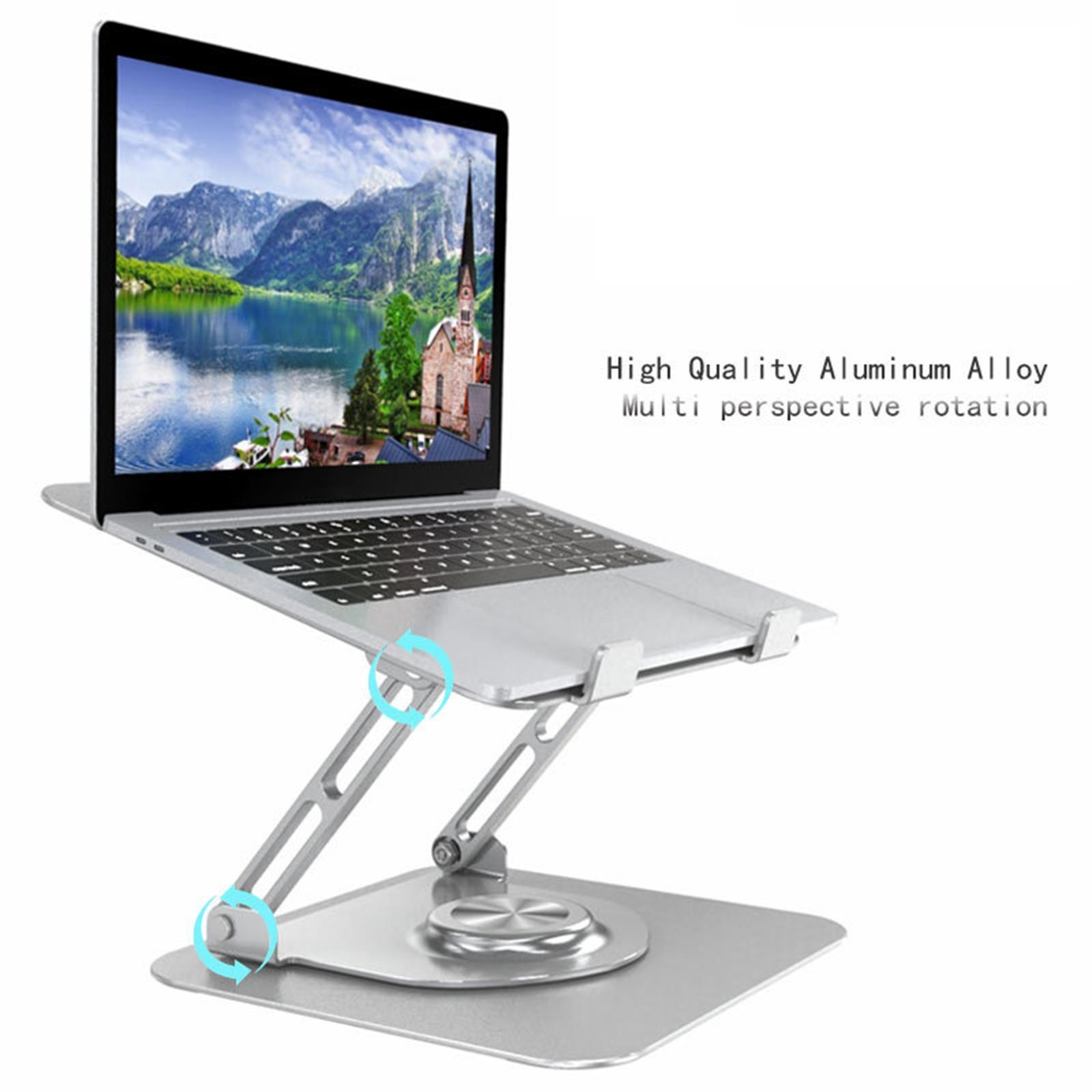 Universal Laptop Stand Ergonomic Heat Dissipation Adjustable for Tablet PC Black