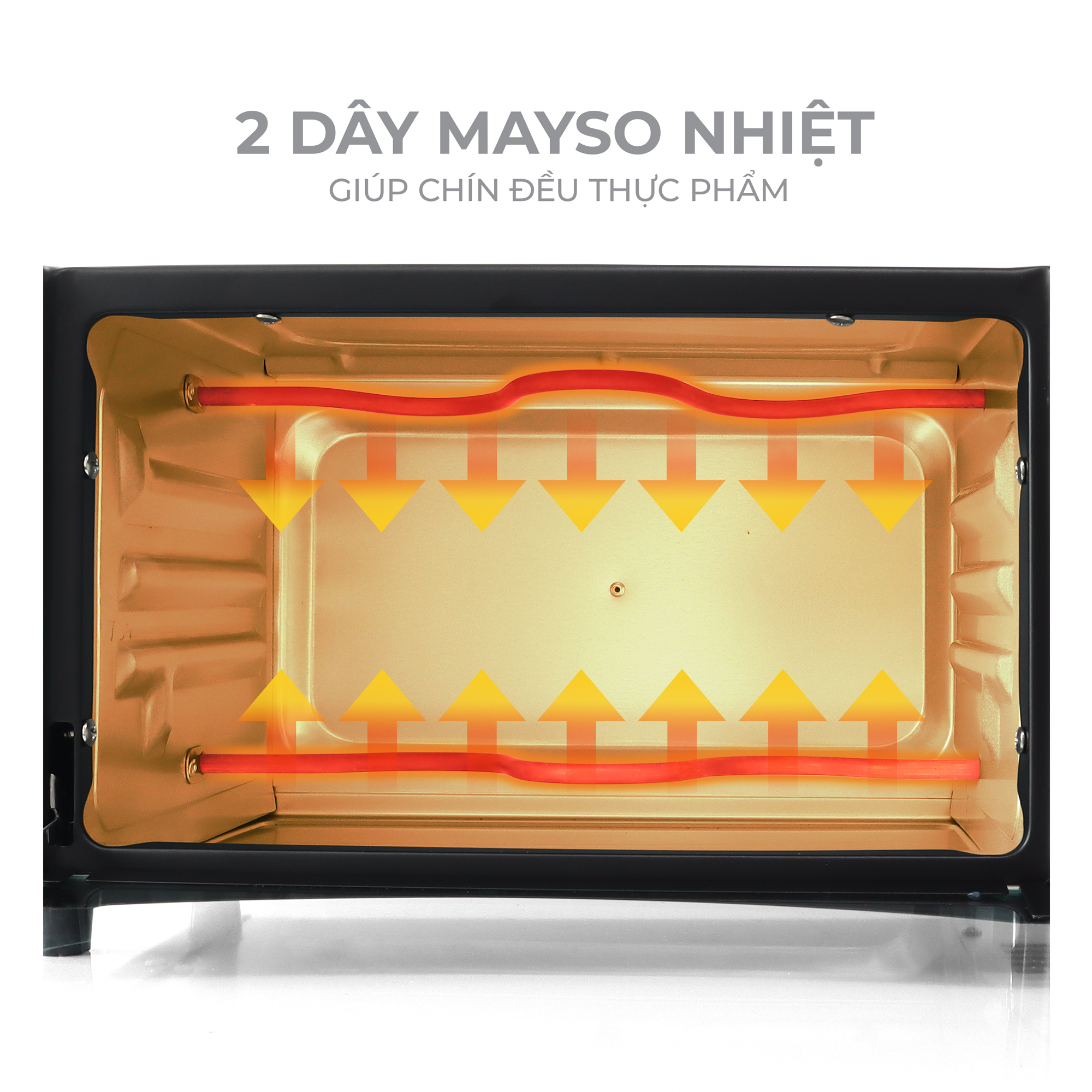 Lò nướng mini đa năng LEBENLANG, công suất 800W, dung tích 12l, LBMT8683S - hàng chính hãng