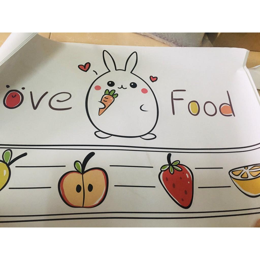 Giấy Dán Tường Bếp Cách Nhiệt Chống Dầu Mỡ, Chịu Nhiệt - Decal Dán Bếp 3D Nhiều Họa Tiết