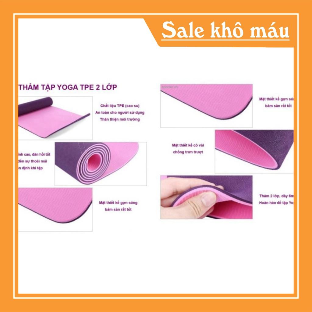 THẢM TẬP YOGA CAO CẤP 2 LỚP 6MM ( KHÔNG KÈM TÚI)