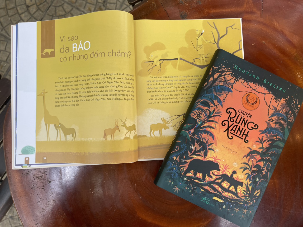 CHUYỆN RỪNG XANH–SỰ TÍCH CÁC LOÀI VẬT–combo 2 cuốn sách Rudyard Kipling–Nobel văn chương 1907