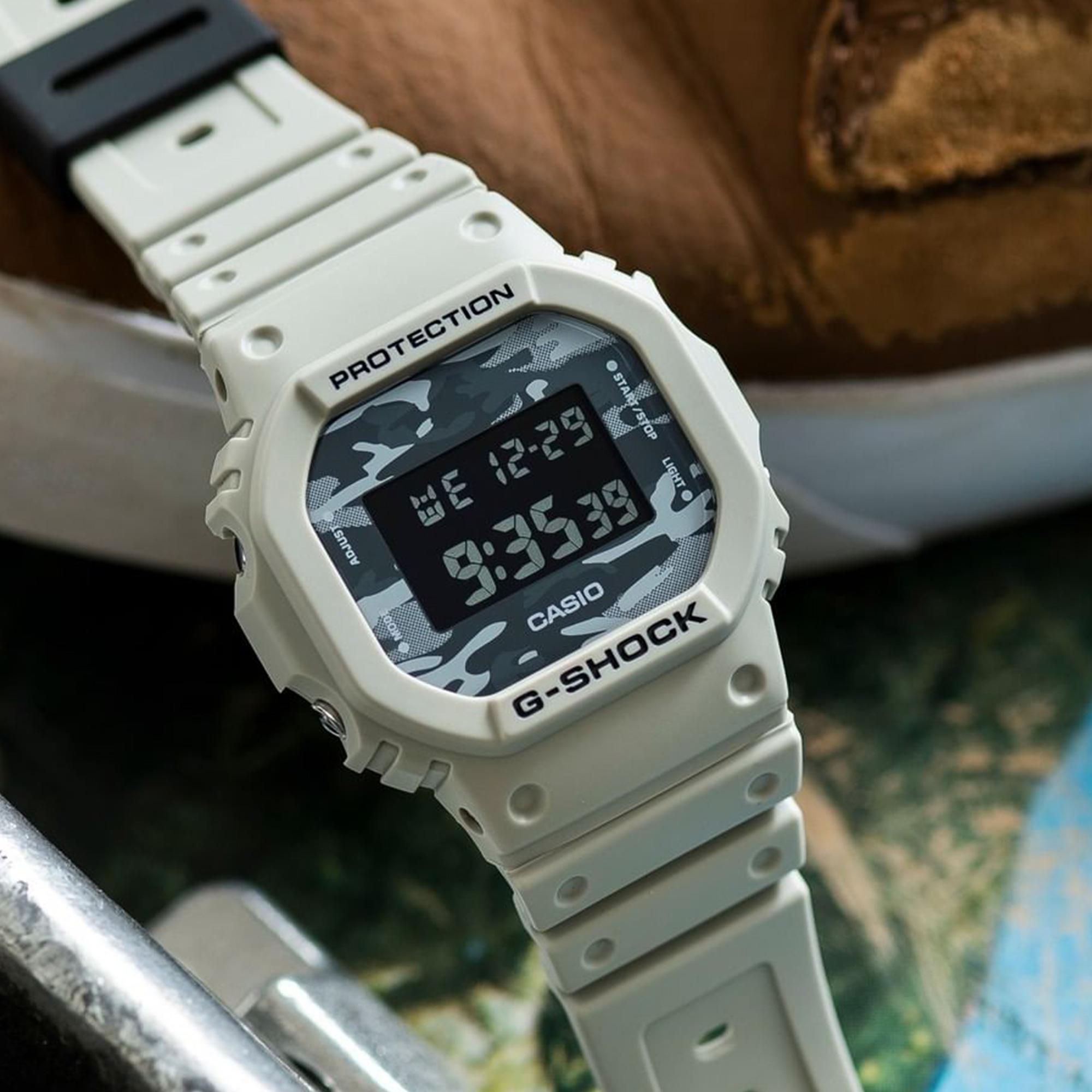 Đồng Hồ Nam Dây Nhựa Casio G-Shock DW-5600CA-8DR Chính Hãng - DW-5600CA-8 CAMO